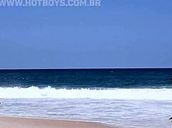 Wow, sucking that beach seller's huge cock!