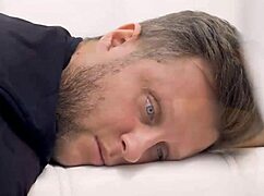 Rim4k: Man's fantasy of a teen brunette babe licking his ass in fetish dream