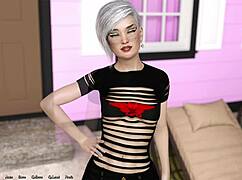 i’m obsessed with this hot rich girl on a library date in Being a Dik 12!