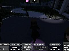 how does sereka-san expose herself in a naked coat without getting noticed?