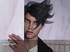 3D Cartoon Girl Shows Big Tits and Ass in Game