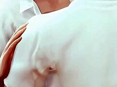 Confined with the twins and goth in horny hentai game