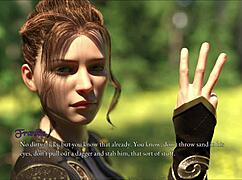 Detailed scenes from the price of power episode 80 in anime hentai game