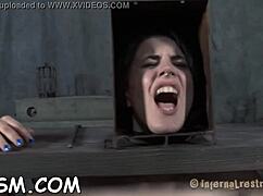 hardcore action unfolds in intense scene