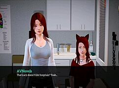 in my new family cartoon, the redhead gets her ass and tits played with