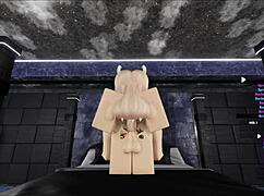 Blonde Succubus Enjoying Cat Boy's Hard Cock