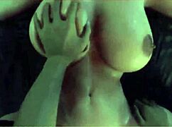 Hard 3D animation banging her strong