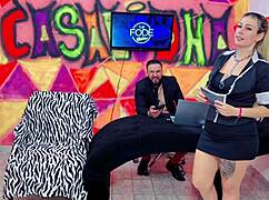 Suzy gives her wet ass to diguinha dj for double penetration in sheer and red