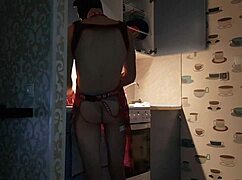 Jasper Cooking in the Kitchen