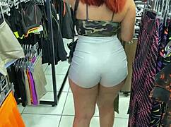 took my maid to a store, what did she do in the dressing room?!