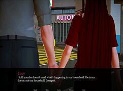 in my new family cartoon, the redhead gets her ass and tits played with