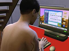 Colleague show each other bodies and then have sex out of curiosity