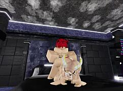 Blonde Succubus Enjoying Cat Boy's Hard Cock