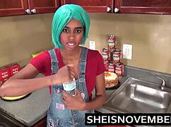 step bro got cute msnovember to mess around in kitchen! 😜