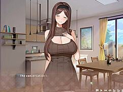 i'm so horny for summer clover's huge boobs in this harem hentai game ep 2 sexy boss offers a quikie
