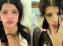 Slap me hard, daddy, plz… submissive latina takin’ multiple hits and deep creampie, oh man!