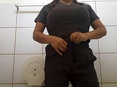 My Latina nurse stepmom fucks the patient in the hospital bathroom