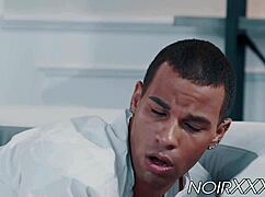 What Happens When a Tall Businessman Anally Drills a Young Black Hunk?