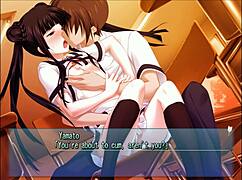 Majikoi S Kokoro H1 Kissing Schoolgirl Anime