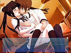 Majikoi S Kokoro H1 Kissing Schoolgirl Anime