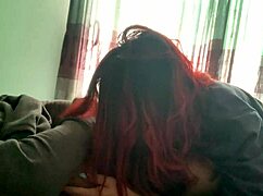 she dont realize im recording her sucking my big cock.