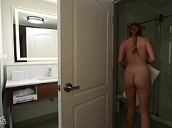 hotel mix-up leads to sloppy midnight hook-up with the girl next door