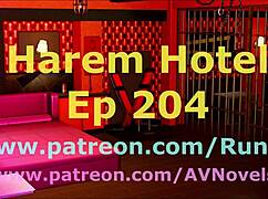 Feeling intense passion in harem hotel 204 with hentai scenes.