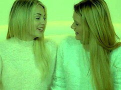 Abby Cross and Blake Eden tease with modeling before lesbian surrender in 4K