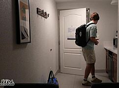 hotel mix-up leads to sloppy midnight hook-up with the girl next door