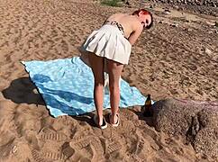 sun and sex, quick public beach bang with crazy shockwaves! 🌊