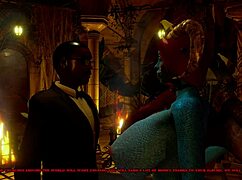 dangerous pact in 3d cartoon game with monster