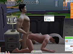 Gay Lover Sharing a Kiss