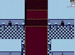 hero roy weds but female knight gets chest attacked by companions in hentai