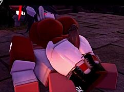 Succubus Gives Rough Thighjob In Anime Hentai Cartoon