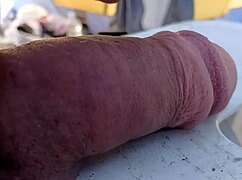 hey man, check my cock bouncing in slow motion close-up