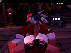 Succubus Gives Rough Thighjob In Anime Hentai Cartoon