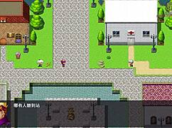 hero roy weds but female knight gets chest attacked by companions in hentai