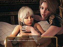 Delicious Group Action with Noblewoman and Servant