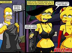 is this special halloween night simpsons porn with big cocks?