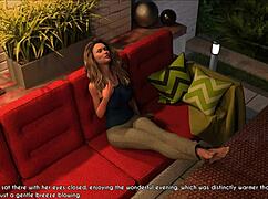 A blonde wife rides her mother-in-law in cowgirl blowjob