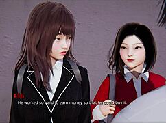 Indian Cartoon Girl Fulfills Big Tit Desire