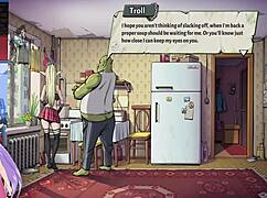 In the souper game demo, the hot elf blonde character is introduced