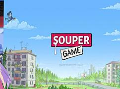 In the souper game demo, the hot elf blonde character is introduced