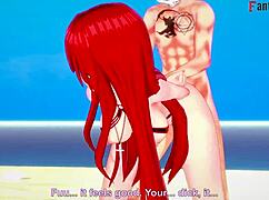 Parasoul in bikini gets wild with Skullgirls fantasy banging. I felt every intense moment.