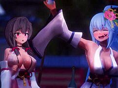 oh aqua from konosuba in hentai action!