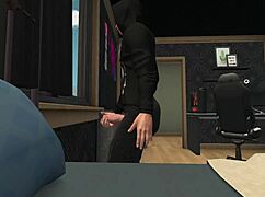 3D Cartoon Neighbor and Stepmom Masturbate by the Pool