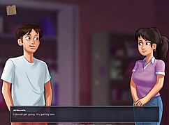 Summertime Saga 248 bent over for wild doggystyle!