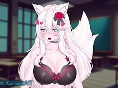 Naughty Catgirl KanakoVT Wearing Vibrator in Public, What a Wild ERP Show!