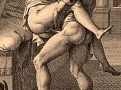 Vintage erotic illustration with bold retro anime style