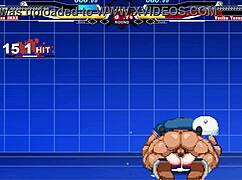 Brian Vs Yoriko In Cartoon Anime Battle Scene